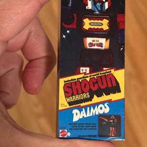 Vintage Original Mattel Shogun Warriors DAIMOS Miniature Toy Box Christmas Ornament / Refrigerator Fridge Magnet