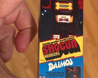 Vintage Original Mattel Shogun Warriors DAIMOS Miniature Toy Box Christmas Ornament / Refrigerator Fridge Magnet