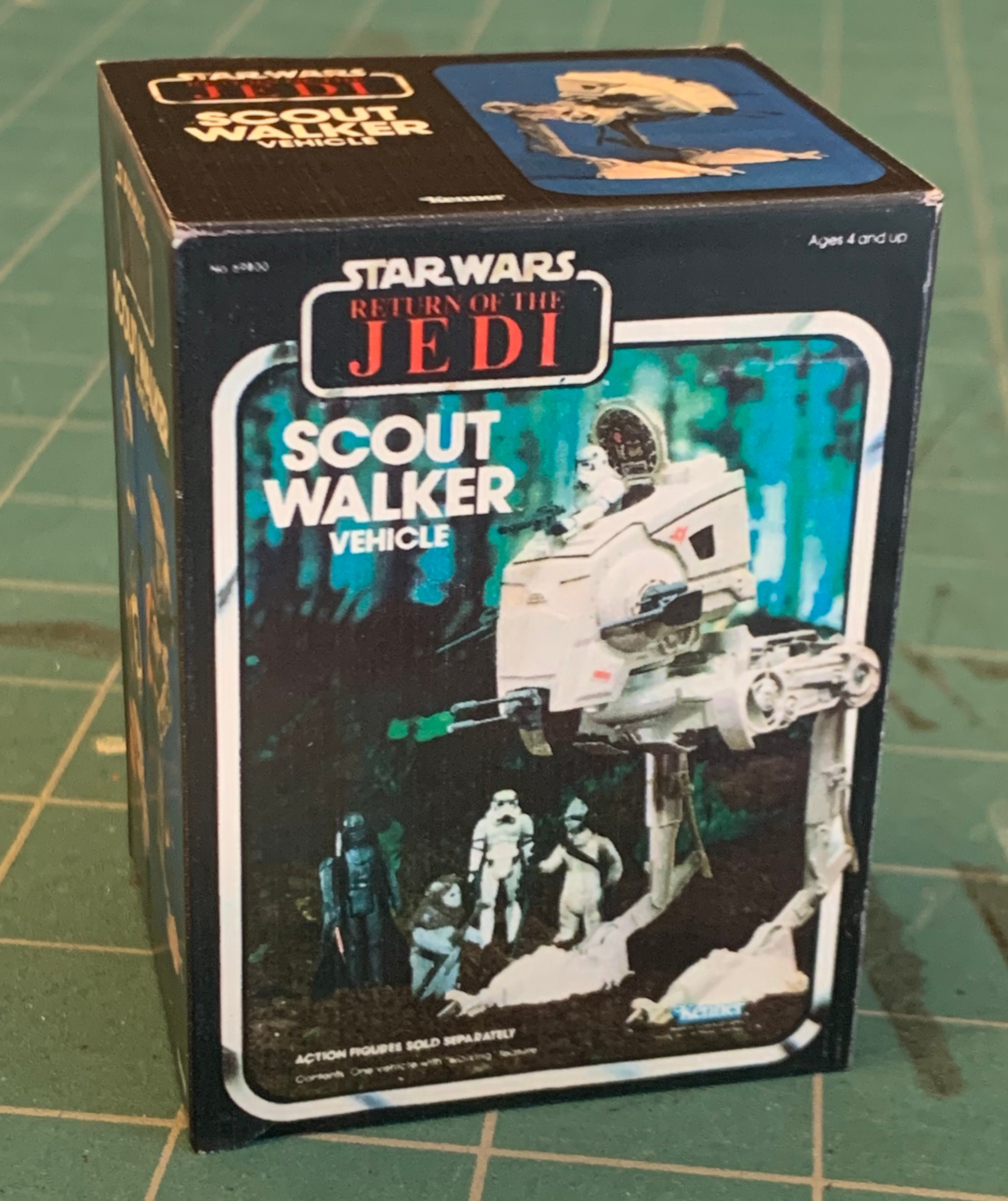 Figurine Star Wars Miniatures AT-ST 1/4 - Occasion, Fabriquée En Chine, Non Modifiée