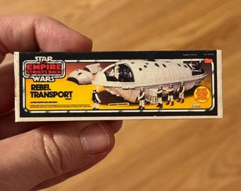 Vintage Original Kenner Star Wars Empire Strikes Back REBEL TRANSPORT Toy Box Miniature Christmas Ornament / Refrigerator Fridge Magnet