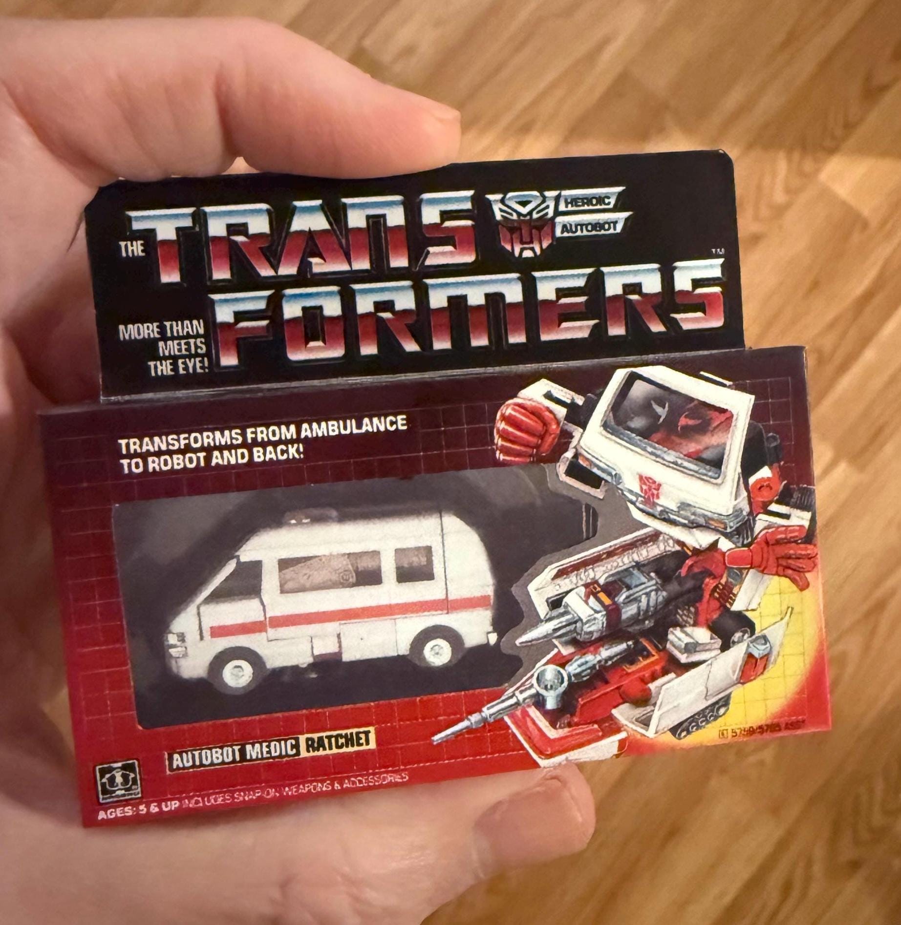 Vintage Original Hasbro G1 Transformers RATCHET Magnet Miniature