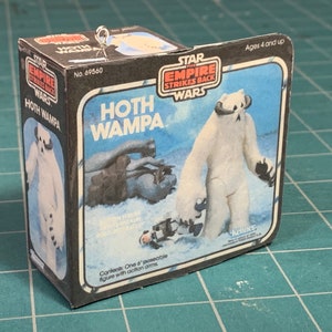 Vintage Original Kenner Star Wars The Empire Strikes Back HOTH WAMPA Miniature Toy Box Christmas Ornament