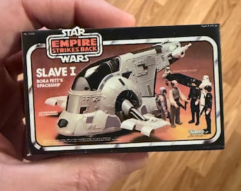 Vintage Original Kenner Star Wars The Empire Strikes Back Boba Fett SLAVE-1 Toy Box Christmas Ornament / Refrigerator Fridge Magnet