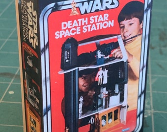Adorno navideño/imán para refrigerador Kenner Star Wars Death Star SPACE STATION en miniatura para juguetes