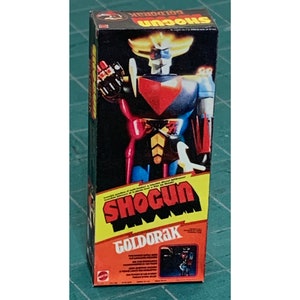Vintage Original Mattel Shogun Warriors GOLDORAK Miniature Toy Box Christmas Ornament / Refrigerator Fridge Magnet
