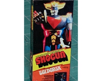 Vintage Original Mattel Shogun Warriors GOLDORAK Miniature Toy Box Christmas Ornament / Refrigerator Fridge Magnet