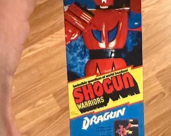 Vintage Original Mattel Shogun Warriors DRAGUN Miniature Toy Box Christmas Ornament / Refrigerator Fridge Magnet
