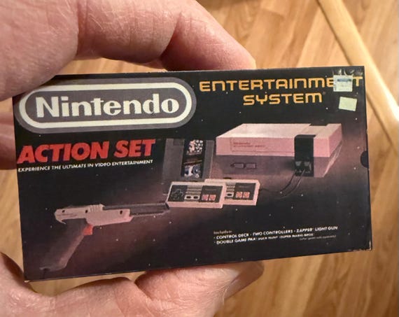 Vintage Original NES Nintendo Entertainment System Action Set GREY
