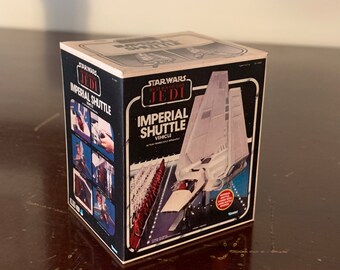 Vintage Original Kenner Star Wars Return of the Jedi IMPERIAL SHUTTLE Miniature Toy Box Christmas Ornament / Refrigerator Fridge Magnet