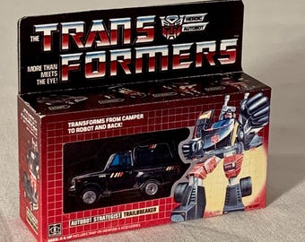 Adorno navideño vintage original Hasbro G1 Transformers TRAILBREAKER con imán en miniatura para juguetes