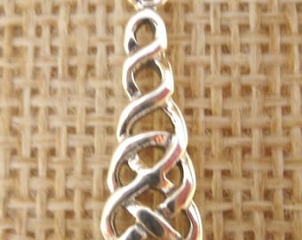 Keltischer Knoten Sterling Silber Halskette Handgemachter Irischer Schmuck