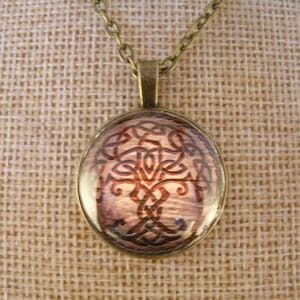 Vintage Style Celtic Tree of Life Necklace Bronze Silver Gold Irish Handmade Jewelry