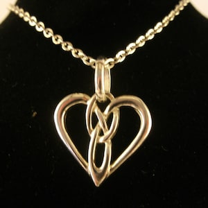 Sterling Silver Celtic Necklace Pendant Hallmarked Irish Handmade Jewelry