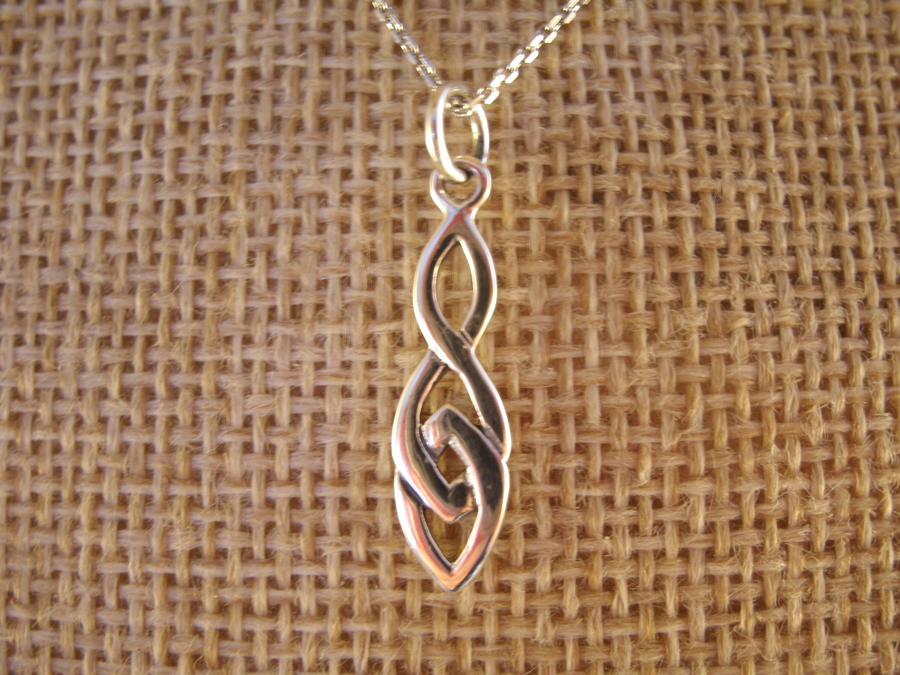 Celtic Knot Sterling Silver Necklace Handmade Irish Jewellery