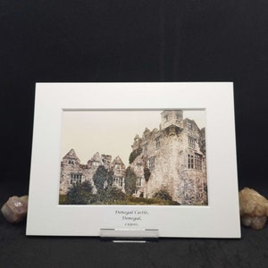 Donegal Castle, Donegal c1900 Vintage Irish Print Period Edwardian photochrom image of bygone Ireland.