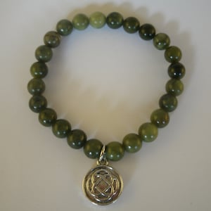 Connemara Marble Bracelet Celtic Knot Irish Jewelry