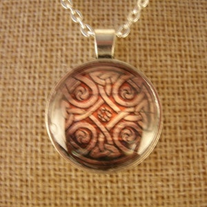 Vintage Style Celtic Cross Bronze Silver Gold Necklace Irish Handmade Jewelry