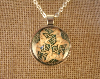 Celtic Design Horse Necklace Silver Gold Irish Handmade Jewelry