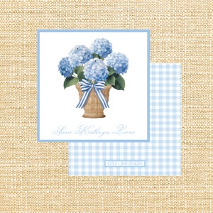 Blue Hydrangea Gift Tag | Editable | Calling Card | Instant Download | Printable Gift Tag | Gift Tag | Customized | Enclosure Card