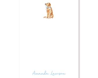 Golden Retriever Notepad | 5x7 Notepad | Customized | Personalized Notepad | Hostess Gift | Birthday Gift  | Golden Doodle | TearOff Notepad