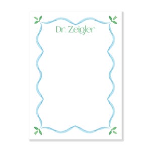 Wavy Notepad Personalized Stationery | Customized | Hostess Gift | Gift for Her