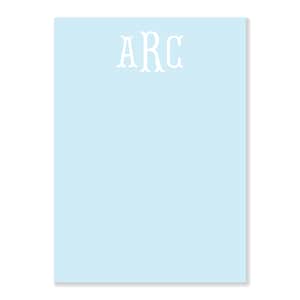 Monogram Notepad | 5x7 Notepad | Customized | Various Colors | Hostess Gift | Birthday Gift | Fishtail Monogram | Monogrammed Notepad image 7