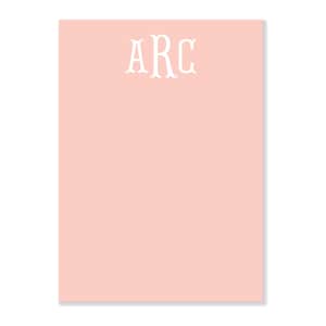 Monogram Notepad | 5x7 Notepad | Customized | Various Colors | Hostess Gift | Birthday Gift | Fishtail Monogram | Monogrammed Notepad image 5