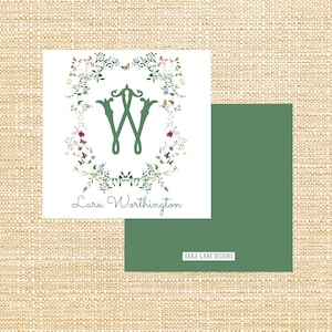 Bijsluitkaart bloemenkrans | Bewerkbaar | Visitekaartje | Direct downloaden | Afdrukbaar cadeaukaartje | Cadeaukaartje | Aangepast | Cadeauverpakking