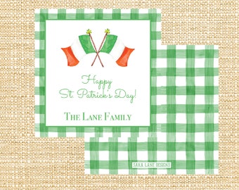 Irish Flag Gift Tag | Editable | St. Patrick's Day | Instant Download | Printable Gift Tag | Enclosure Card | Customized | Gift Enclosure