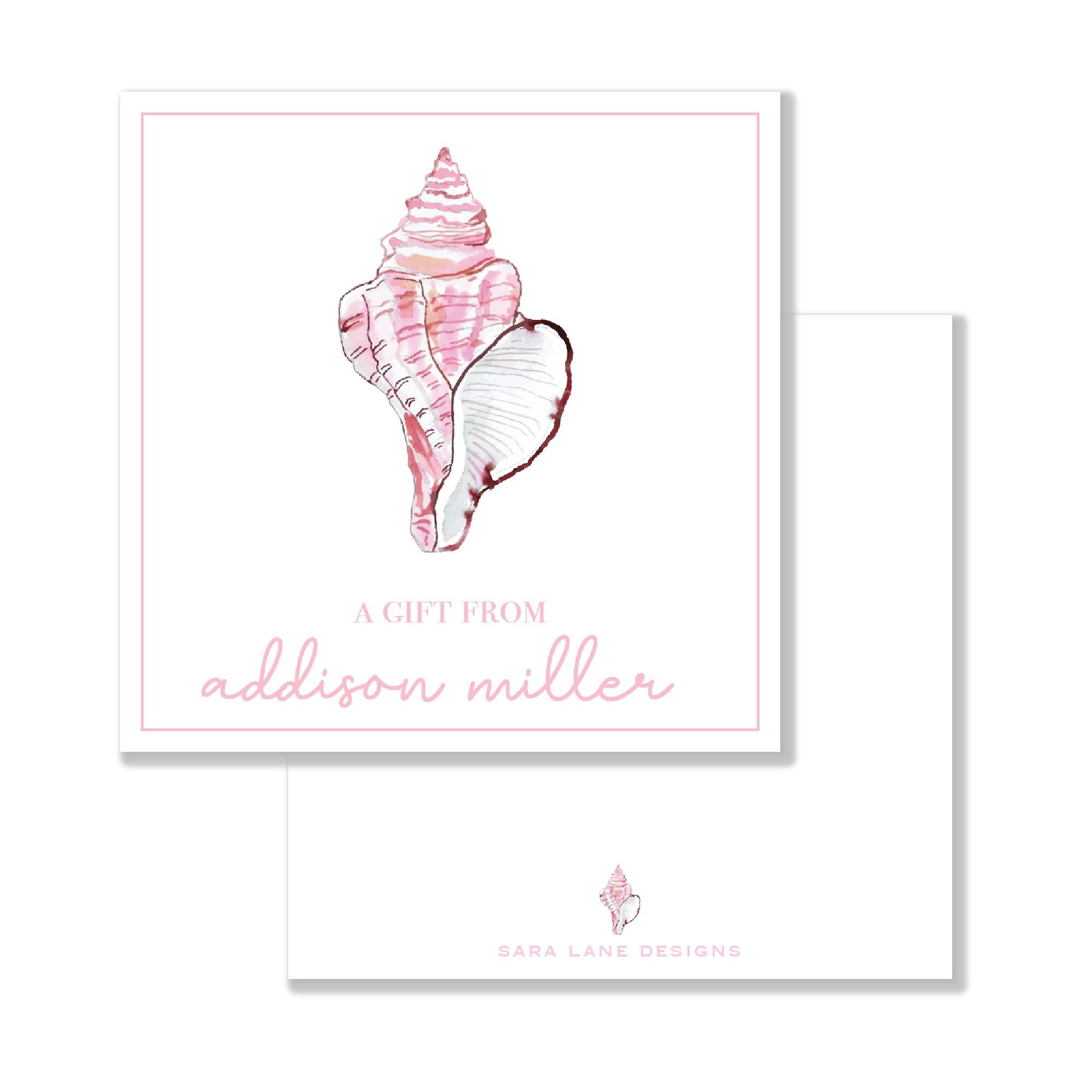 Shell Calling Card Conch Shell Enclosure Card | Calling Card | Instant Download ...