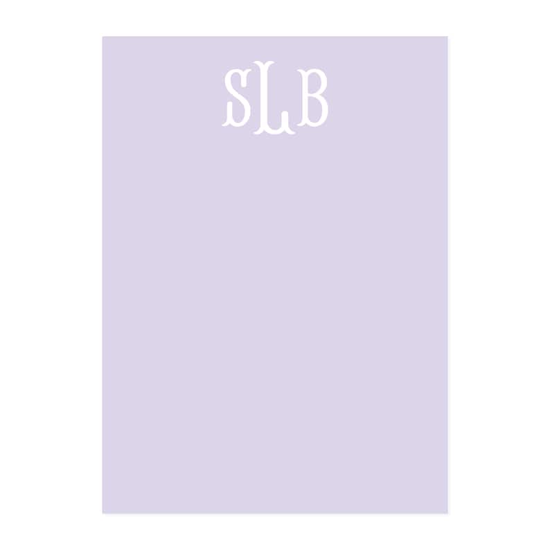 Monogram Notepad | 5x7 Notepad | Customized | Various Colors | Hostess Gift | Birthday Gift | Fishtail Monogram | Monogrammed Notepad image 8