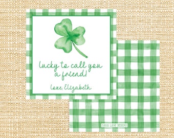 Shamrock Gift Tag | Editable | St. Patrick's Day | Instant Download | Printable Gift Tag | Enclosure Card | Customized | Gift Enclosure