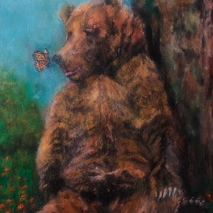 Too Much Honey For Teddy  ~ Art Print