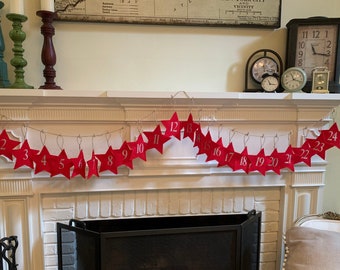 Star Advent Calendar/ Advent Bunting