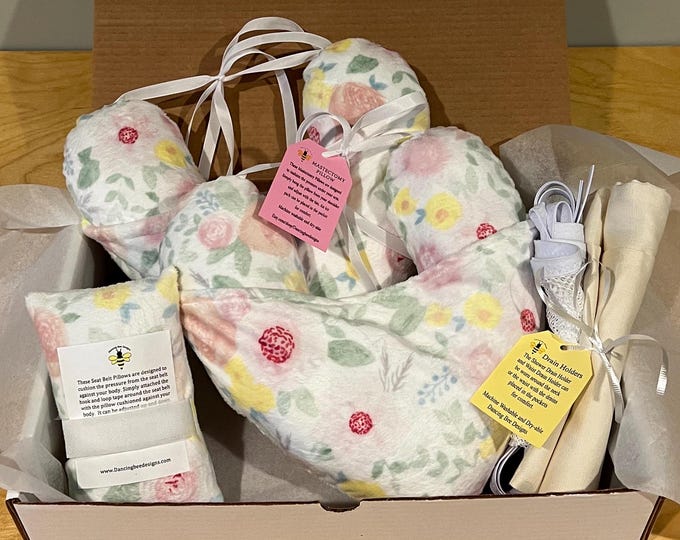 Double Mastectomy Care Package/ Breast Cancer Care Package/ Pink Floral Gift Set/ Port Pillow is Donated to a hospital for each purchase