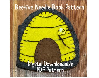 Digital PDF Pattern Download for Beehive Needle Book