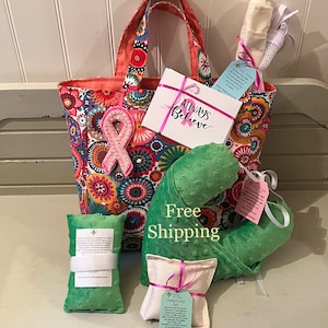 Mastectomy Care Package/ Cancer Gift Set/ A Port Pillow is Donated to a hospital for each purchase