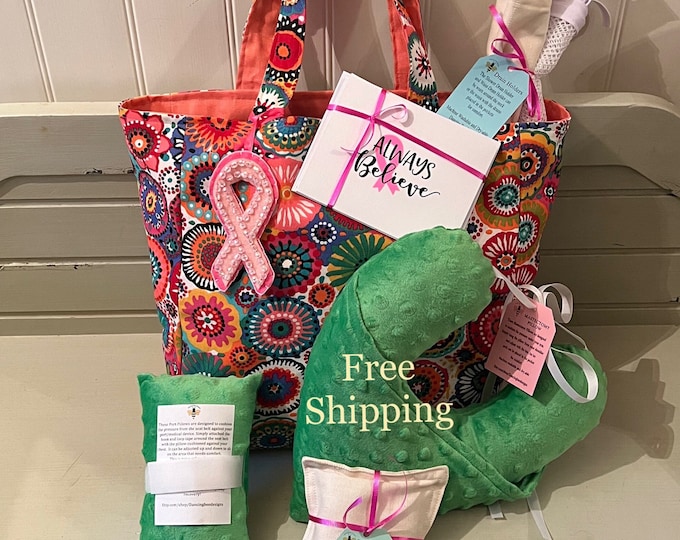 Mastectomy Care Package/ Cancer Gift Set/ A Port Pillow is Donated to a hospital for each purchase