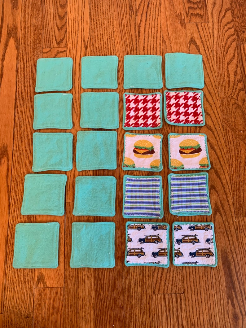 Matching Game/ Memory Game/ Fabric Matching Game/preschool Etsy