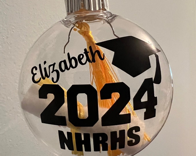 Personalized Diploma & Tassel Graduation Ornament/ Custom Grad Ornament/ High School or College Graduation/ Buy 6, Get 7th Free