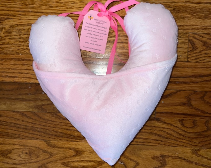 Mastectomy/ Lumpectomy Heart pillow/ Comfort Pillow/ Post Op Pillow/ Doubles as a Neck Pillow