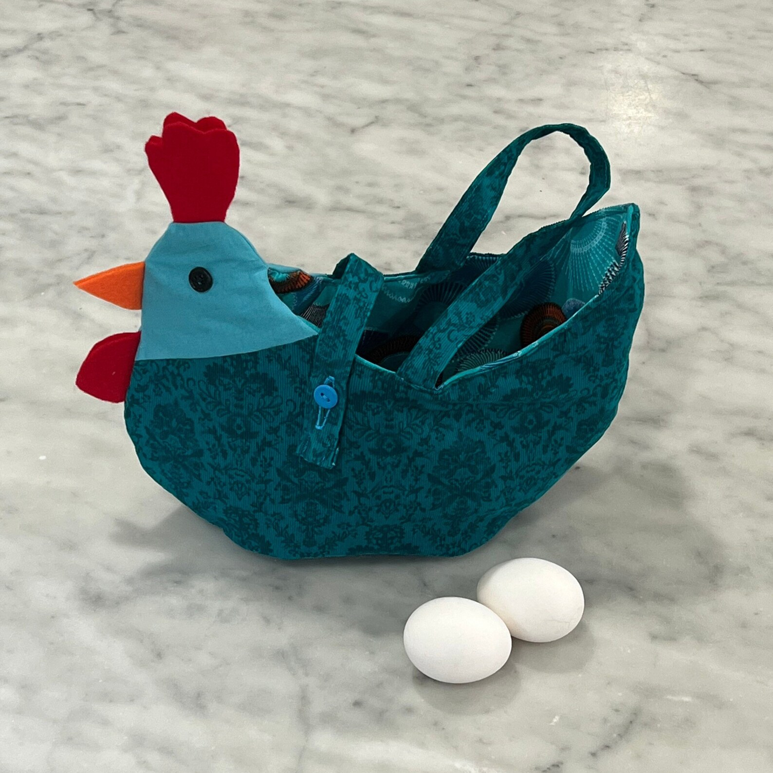 Chicken Bowl/ Chicken Yarn Bowl/chicken Yarn Basket/ Chicken Etsy