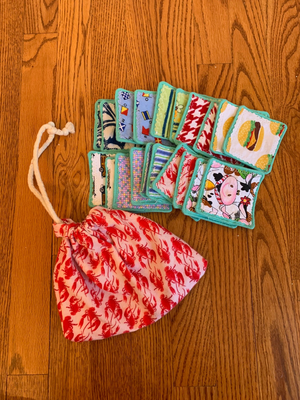 Matching Game/ Memory Game/ Fabric Matching Game/preschool Etsy