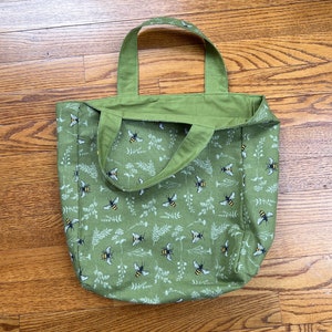 Mastectomy Care Package: Heart Pillow, Port Cushion, Drain Holders Green with Bees