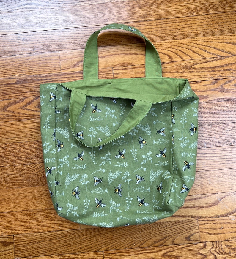 Mastectomy Care Package: Heart Pillow, Port Cushion, Drain Holders Green with Bees