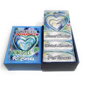 90 CARDS White Romance Oracle | Amor e Relacionamentos | Tipos de Conexão | Métodos de Namoro | Cartões de Amor para Casais | Presentes de Dia dos Namorados