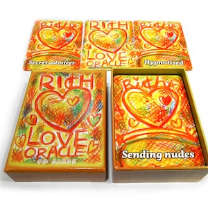 90 CARDS Rich Love Oracle Tarot Add-On Psychic Romance Date Reading Insight Connection Type Channeled Relationships Potential Future Cards + Default Box