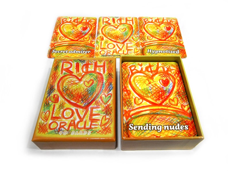 90 CARDS Rich Love Oracle Tarot Add-On Psychic Romance Date Reading Insight Connection Type Channeled Relationships Potential Future Cards + Default Box