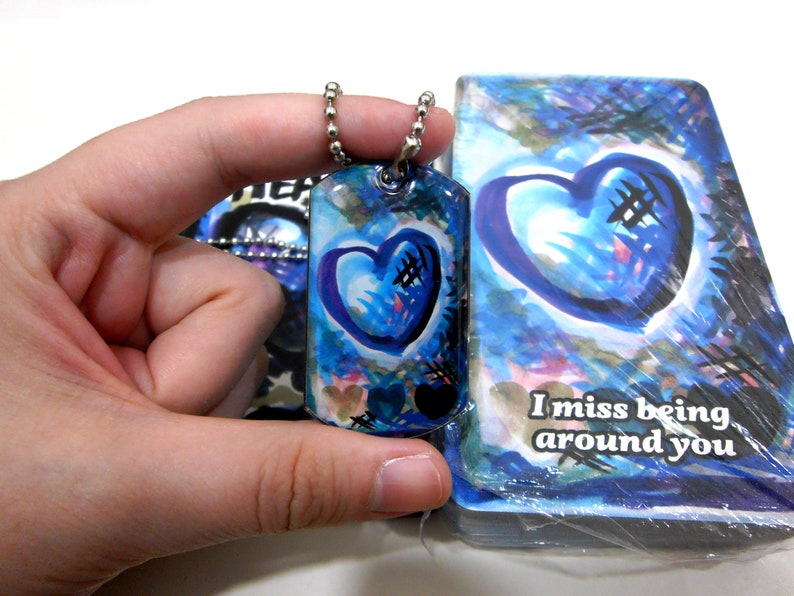 80 CARDS Shadow Heart Love Oracle Deck of Love Notes Gifts *Pendant set