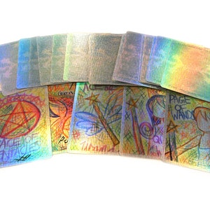 90 CARDS Color Magician Tarot Numerology Unique Deck Indie image 2